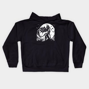 Retro Devil Girl Kids Hoodie